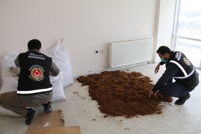 Ankara'da kaçakçılık operasyonu: 150 kilogram tütün ele geçirildi